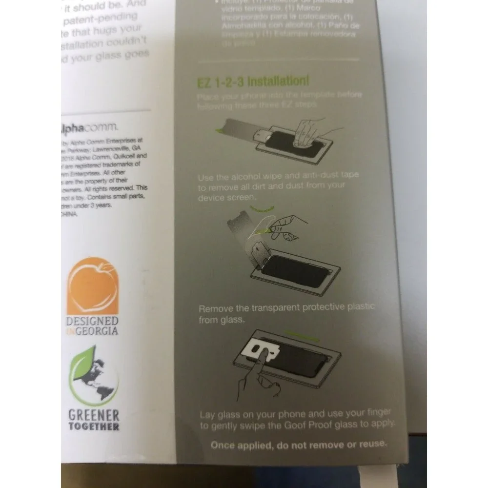 Tempered Glass Screen Protector For LG phones Quickcell Goof Proof